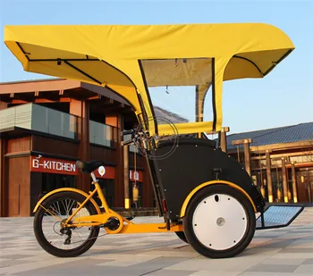 T02B Street Seeing Vehicle With Motor 500W 7 Speed Tricycle E-Daw Electric Daw Rickshaw