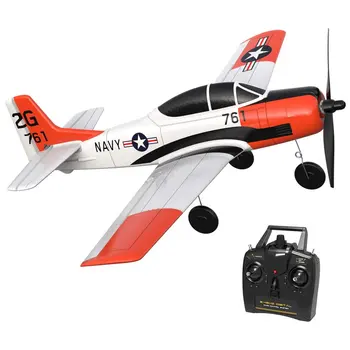 T28 TROJAN 400mm Remote Control Aircraft One-key Aerobatic 6-axis Stabilizer Full System Assembly
