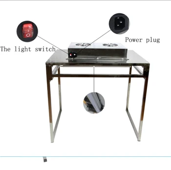 TBK-805 Prašinu Aluminijski Radni stol sa antistatičnu Zavjese Iron radni stol s krpom za Čišćenje prostora za Popravak LCD Laminiranje