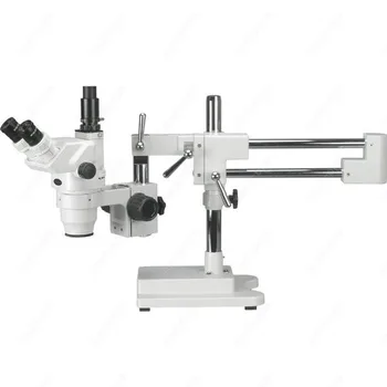 Ultimate Trinocular Stereo Zoom Microscope-AmScope Donosi 3.35 X-45X Ultimate Trinocular Stereo Zoom Microscope 3D Boom Stand