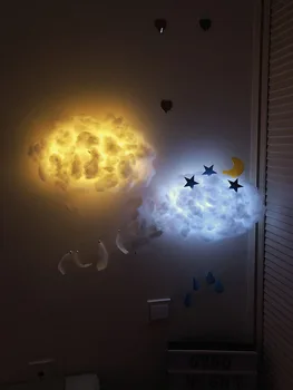 Unikatni Cloud Light DIY Kit Easy For Adults and Kids Slatka Plastic Night Lighting House Party Room Wedding Decoration Easter