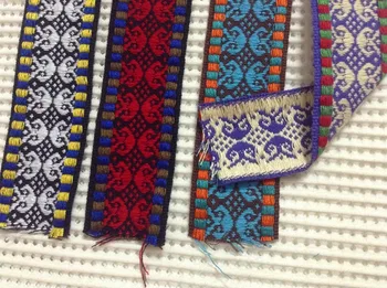 Visoka kvaliteta 4 cm nacionalni stil T/C žakard tkane trake,narodna traka,etnička trake,pribor za torbe,pribor za odjeću.