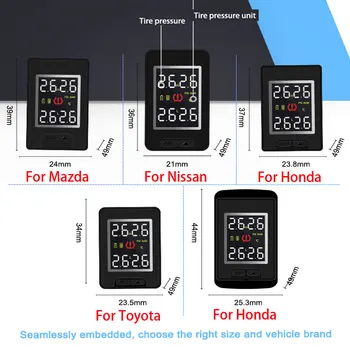 XINSCNUO Auto Elektronika Wireless Za Nissan Sunny TPMS Sustav Kontrole Tlaka U Gumama Senzor LCD Zaslon