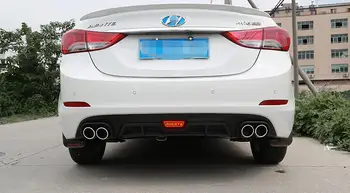 Za Hyundai Elantra ABS Stražnji Branik i Difuzor Branici Zaštitnik Za 2012-2017 ELANTRA Bodykit stražnji branik guba stražnji spojler