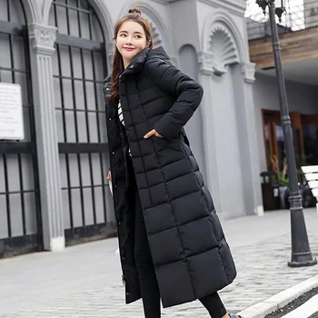 Zimska nova moda ravna cijev crna dug koljeno pamuk meka odjeća ženska moda утолщенная
